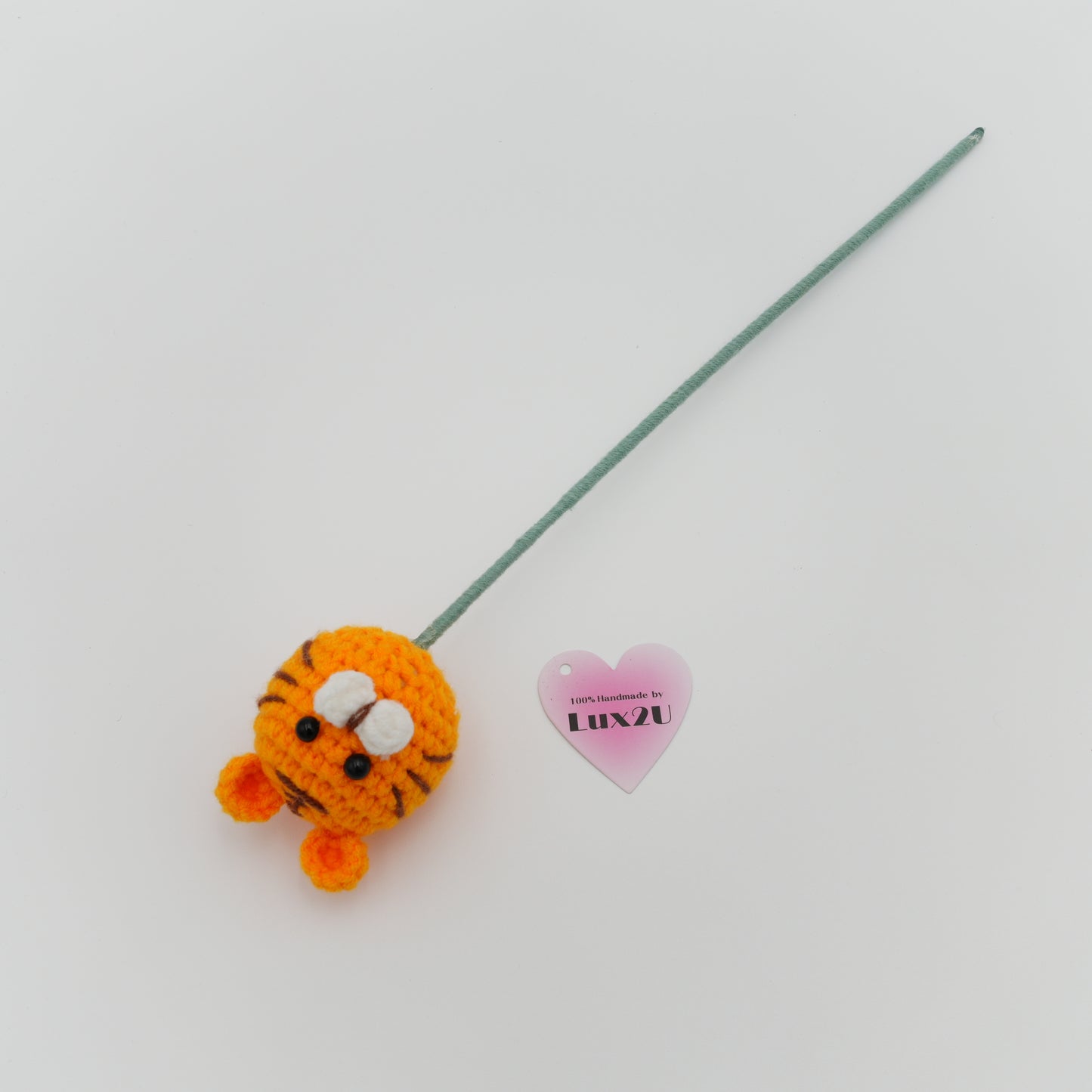 Crochet Flower,Tiger Character Head,100% Handmade, Hand-Knitted with 100% Cotton