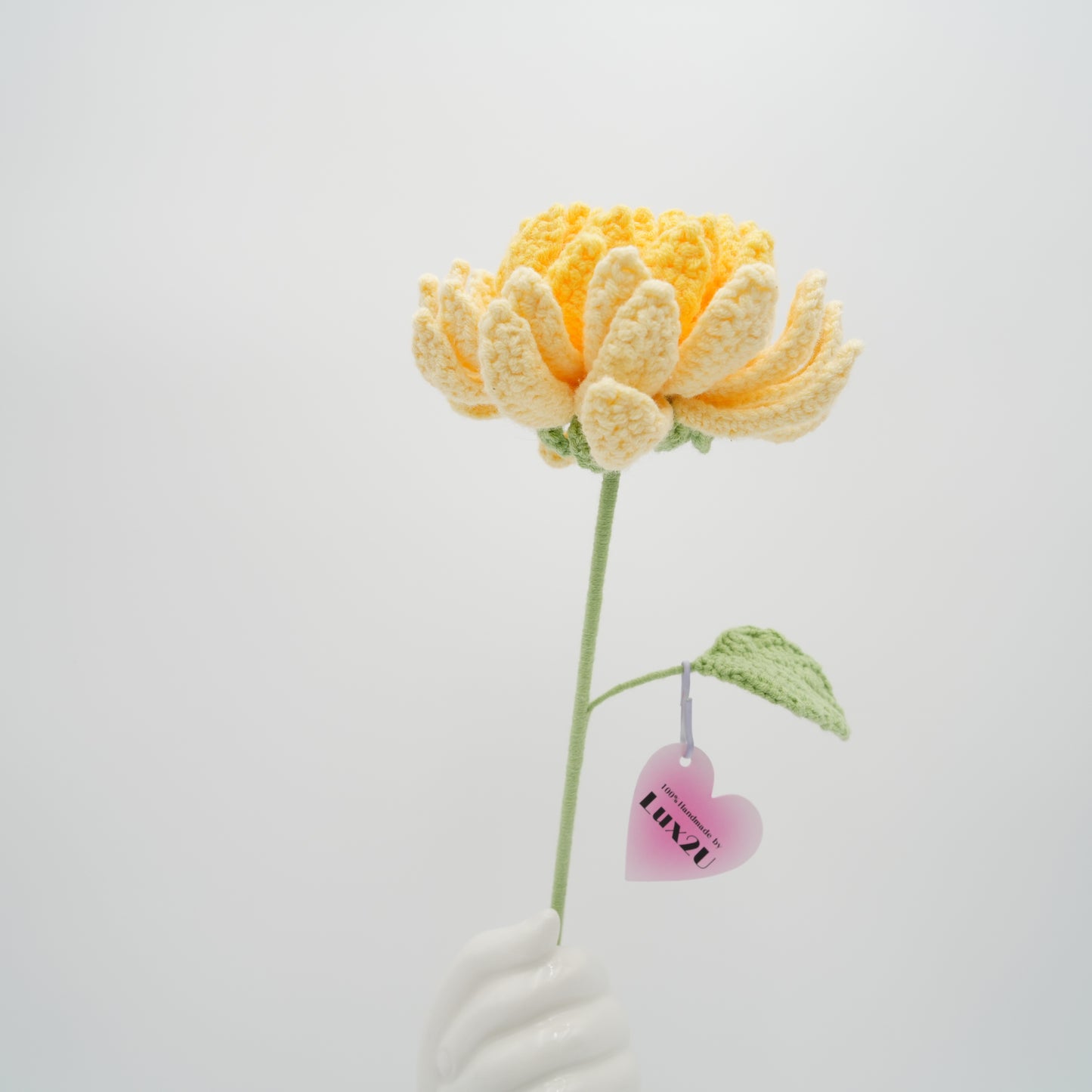 Crochet Flower, Dahlia Pinnata, 100% Handmade, Hand-Knitted with 100% Cotton