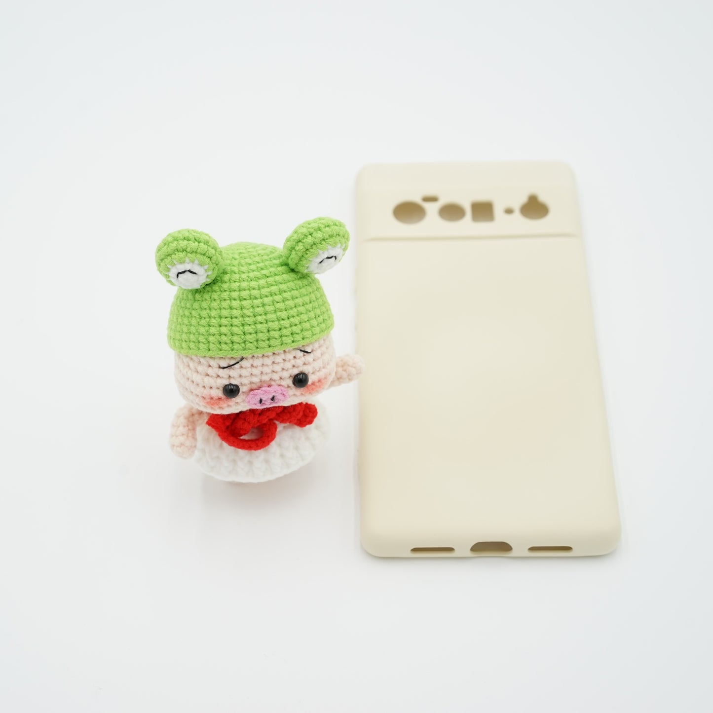 Handmade Crochet Piggy, Hand-Knitted with Cotton Yarn
