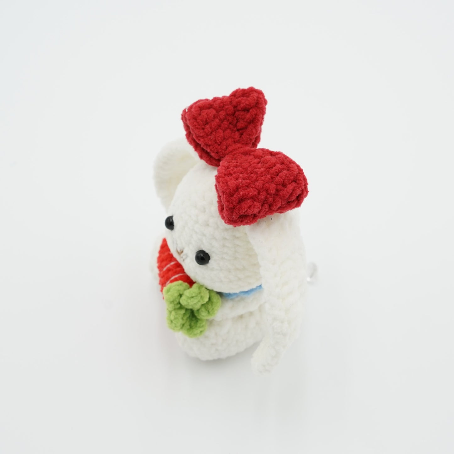 Handmade Crochet Bunny with Carrot, Hand-Knitted with Cotton Yarn