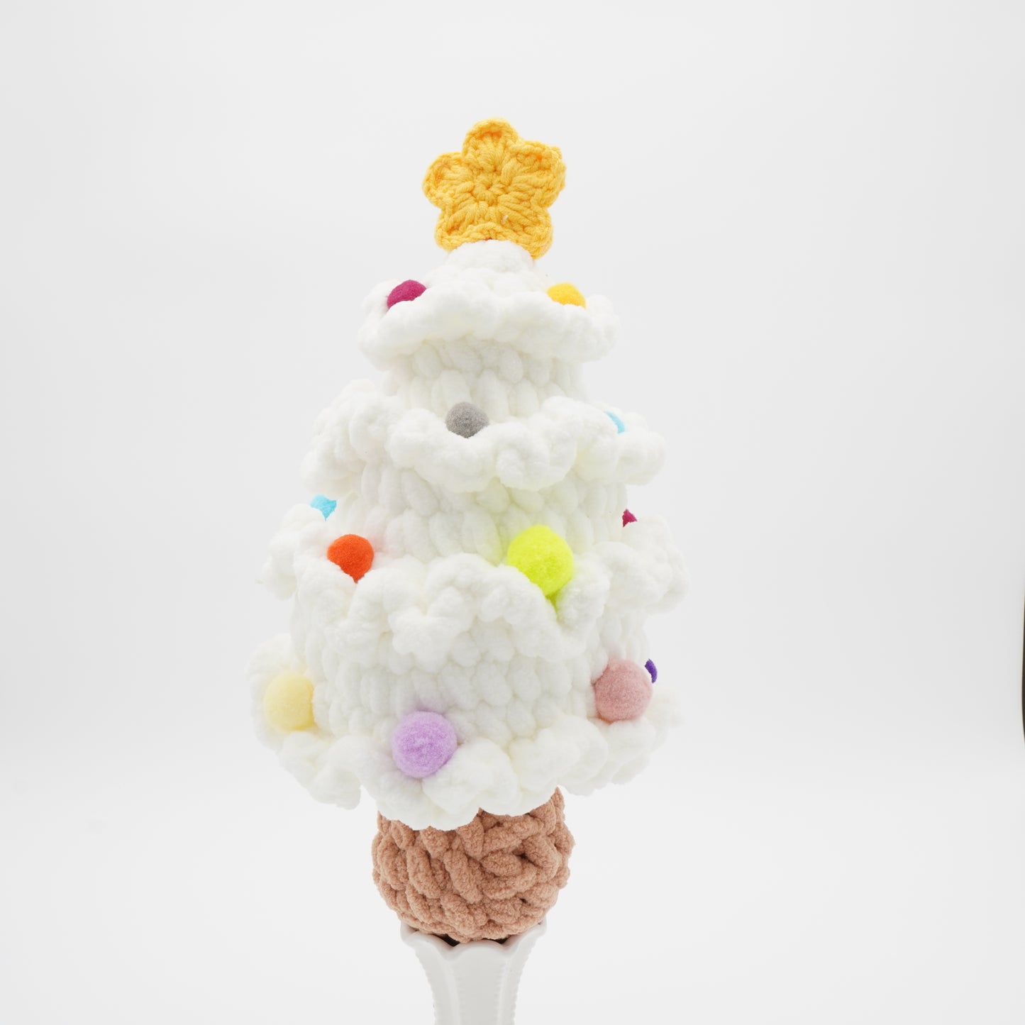 Handmade Crochet Christmas Tree, Hand-Knitted with Cotton Yarn