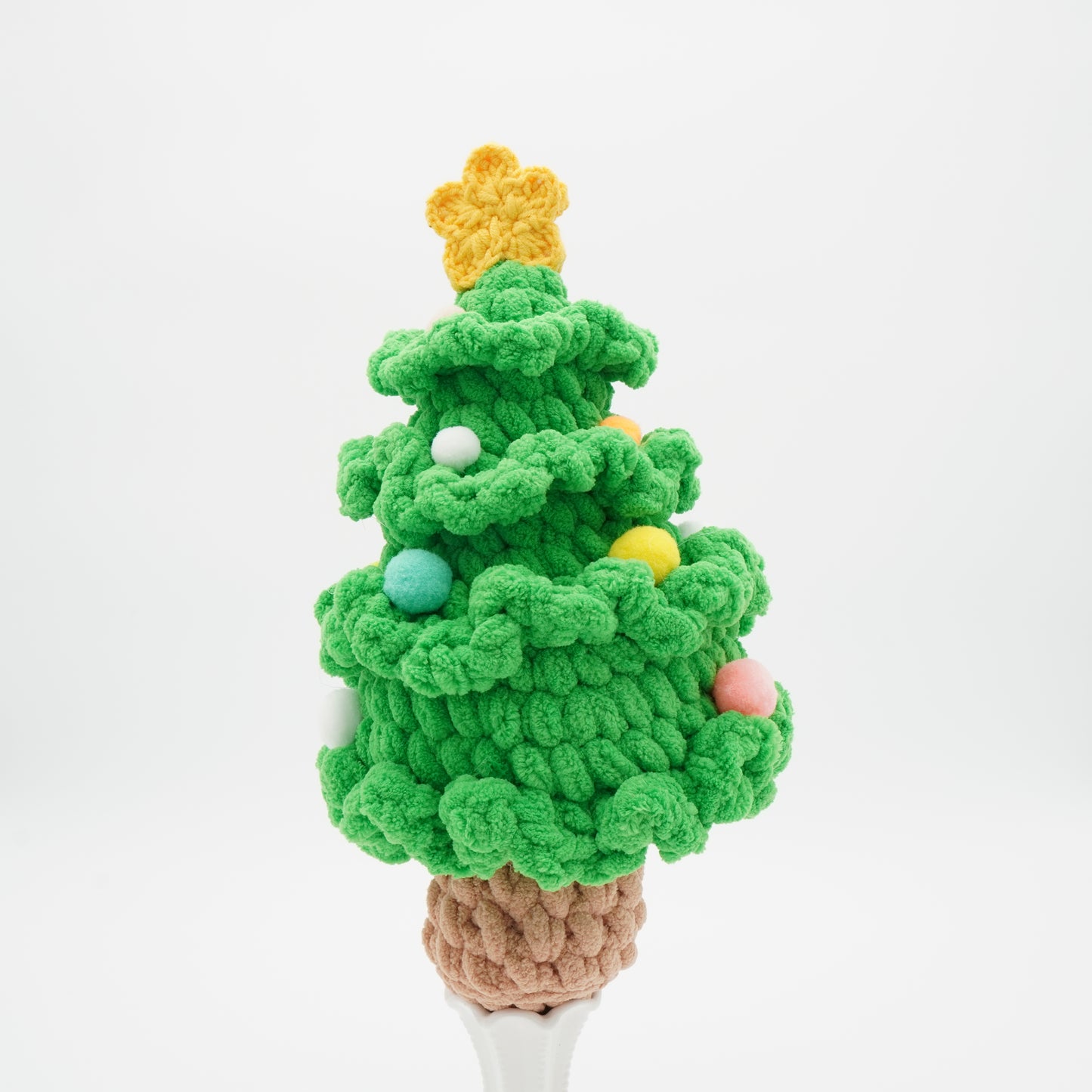 Handmade Crochet Christmas Tree, Hand-Knitted with Cotton Yarn