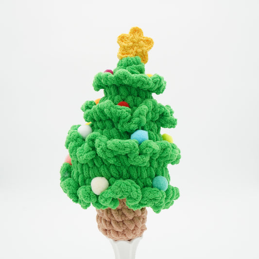 Handmade Crochet Christmas Tree, Hand-Knitted with Cotton Yarn