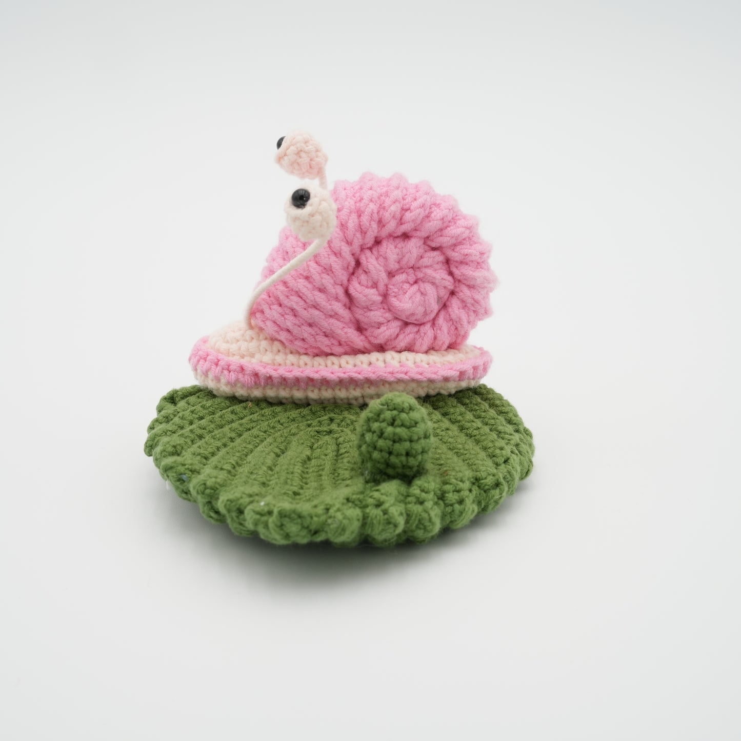 Handmade Crochet Phone Stand, Pink Snail, 100% Hand-Knitted