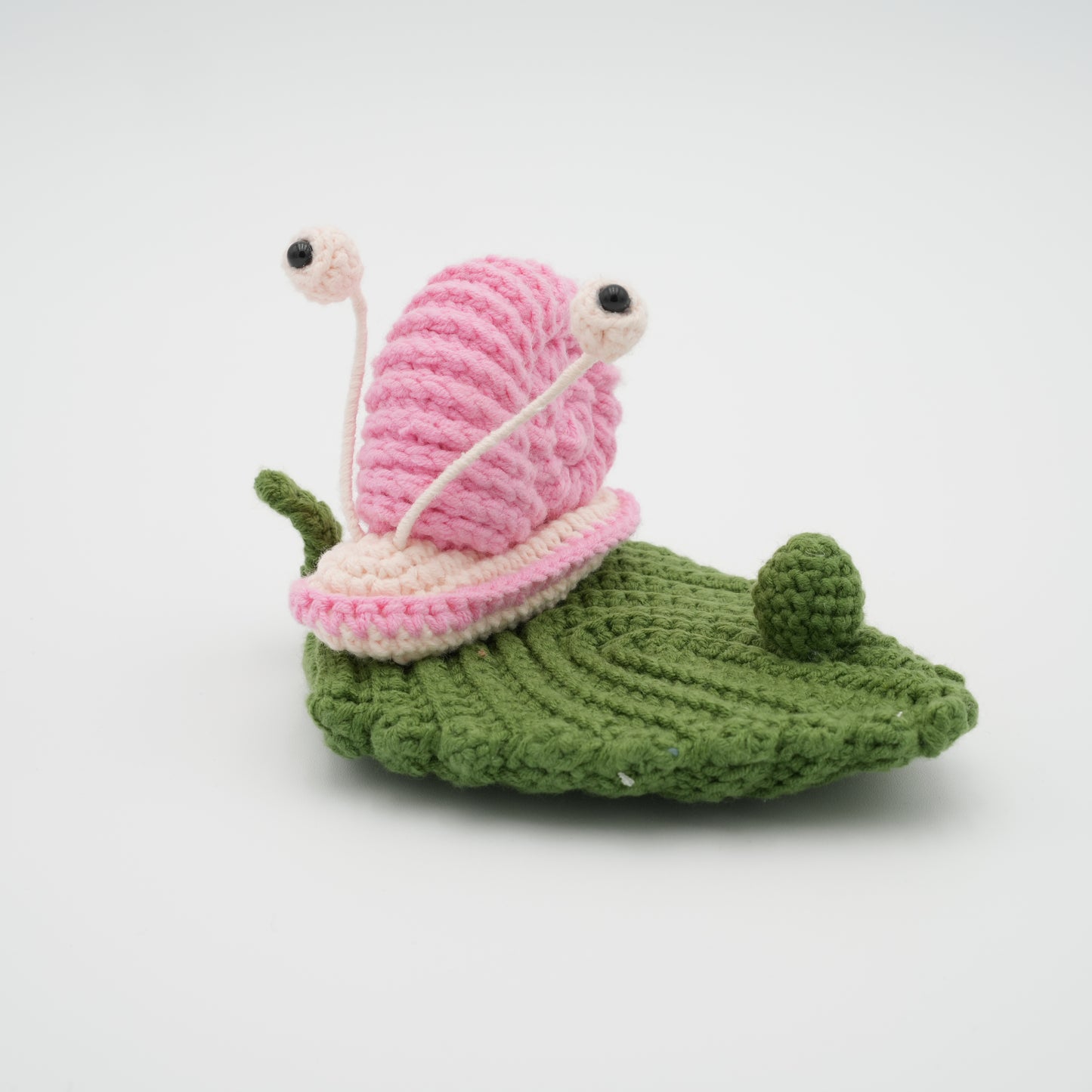 Handmade Crochet Phone Stand, Pink Snail, 100% Hand-Knitted