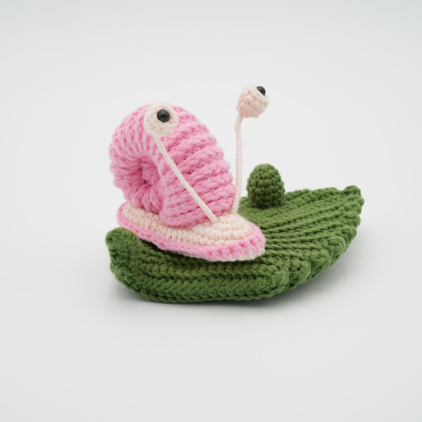 Handmade Crochet Phone Stand, Pink Snail, 100% Hand-Knitted