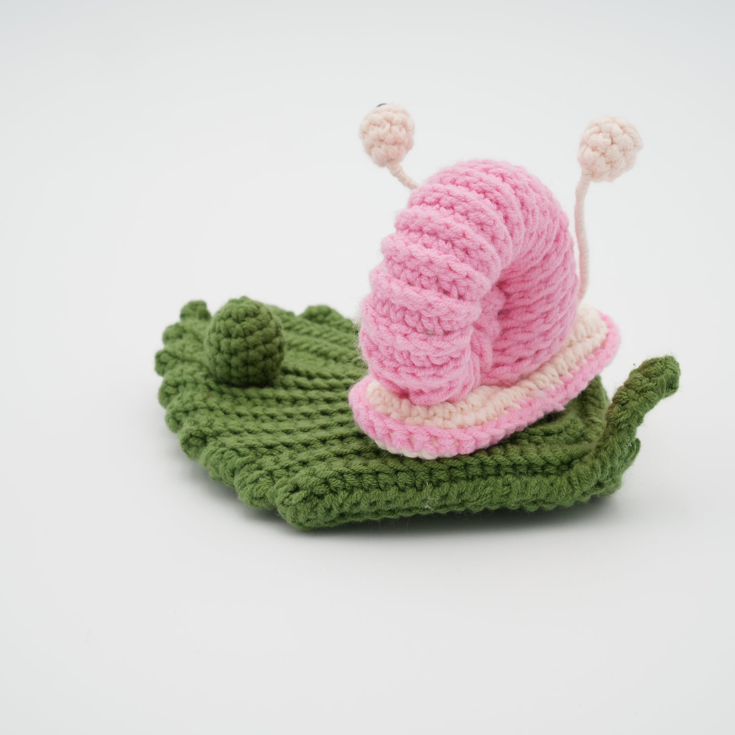 Handmade Crochet Phone Stand, Pink Snail, 100% Hand-Knitted