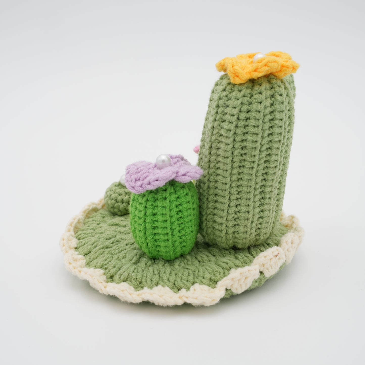 Handmade Crochet Phone Stand, Cactus, 100% Hand-Knitted