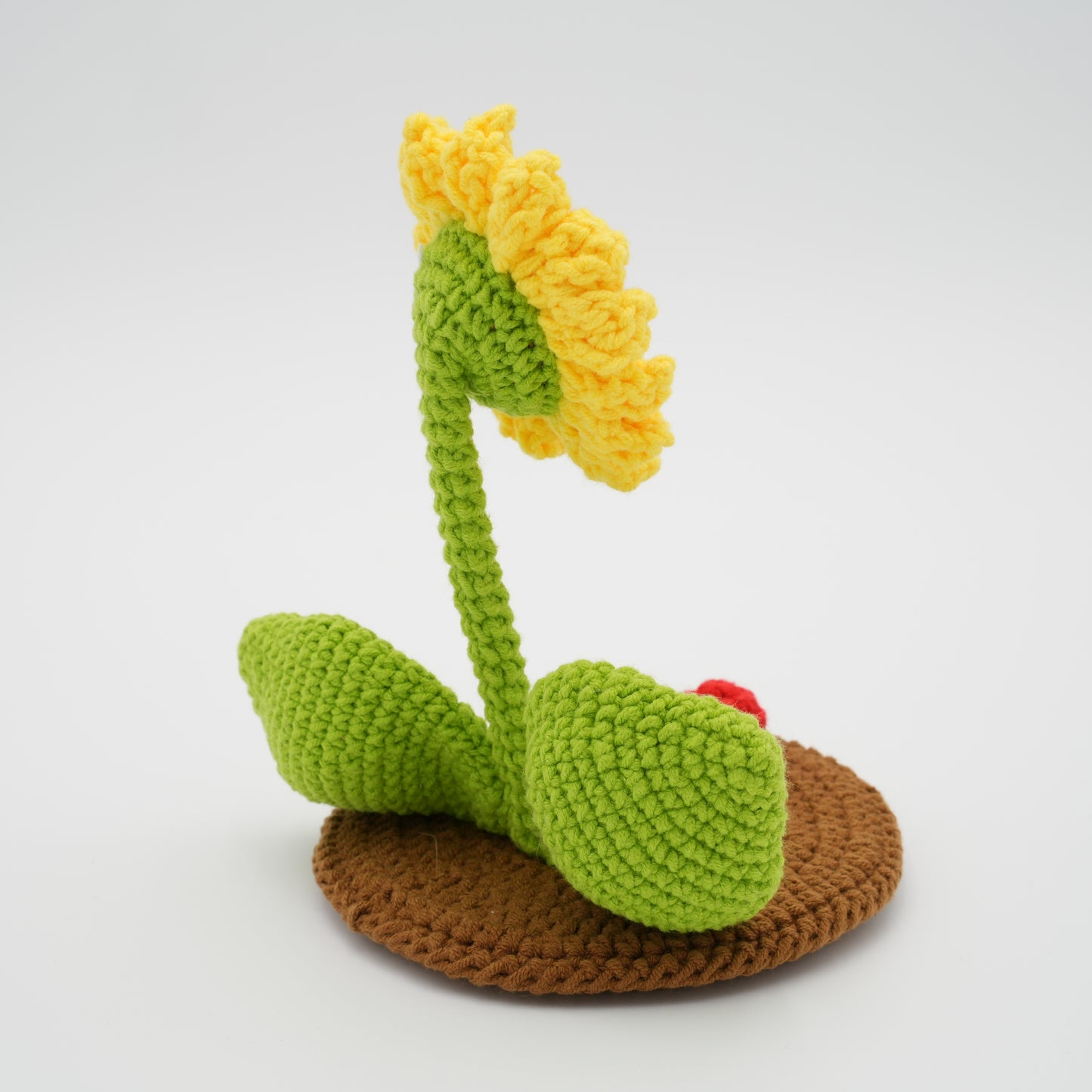 Handmade Crochet Phone Stand, Sunflower, 100% Hand-Knitted