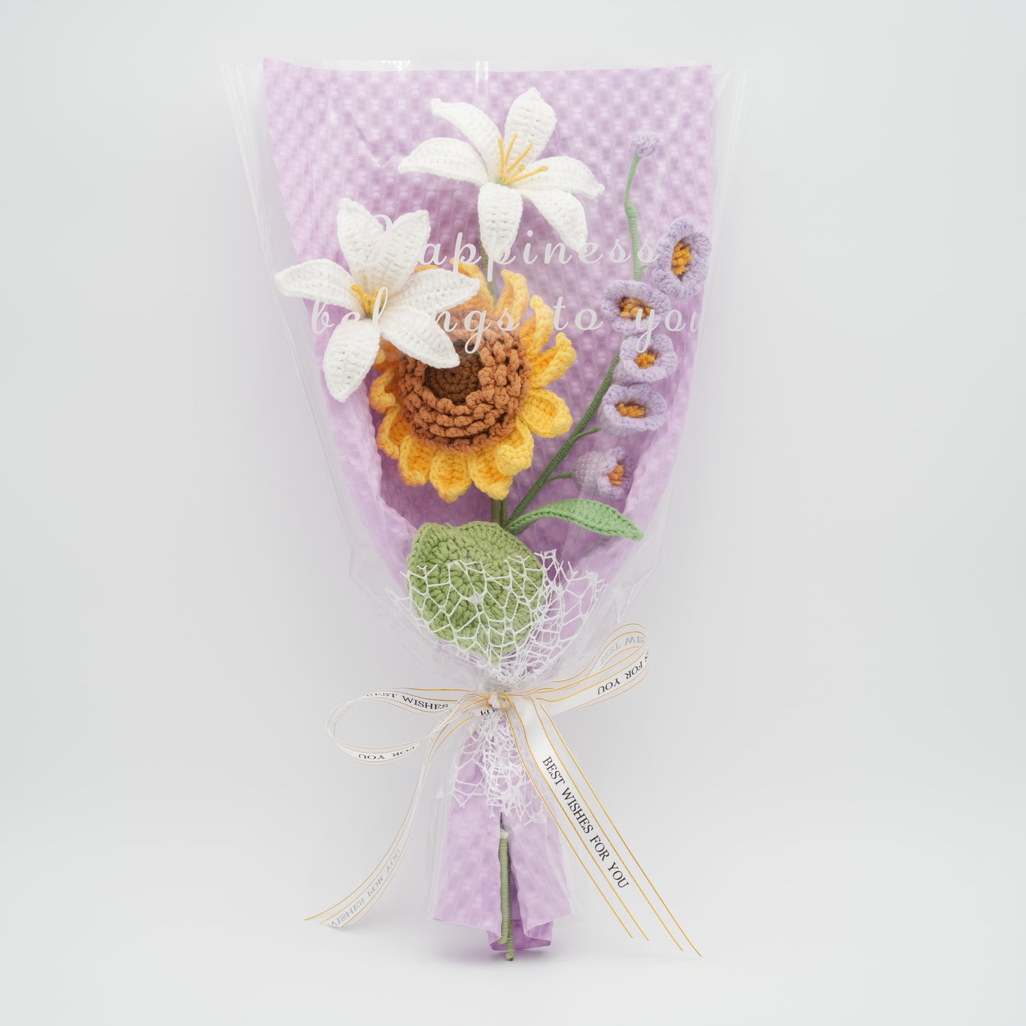 Crochet Flower Bouquet, 100% Handmade | Sunflower