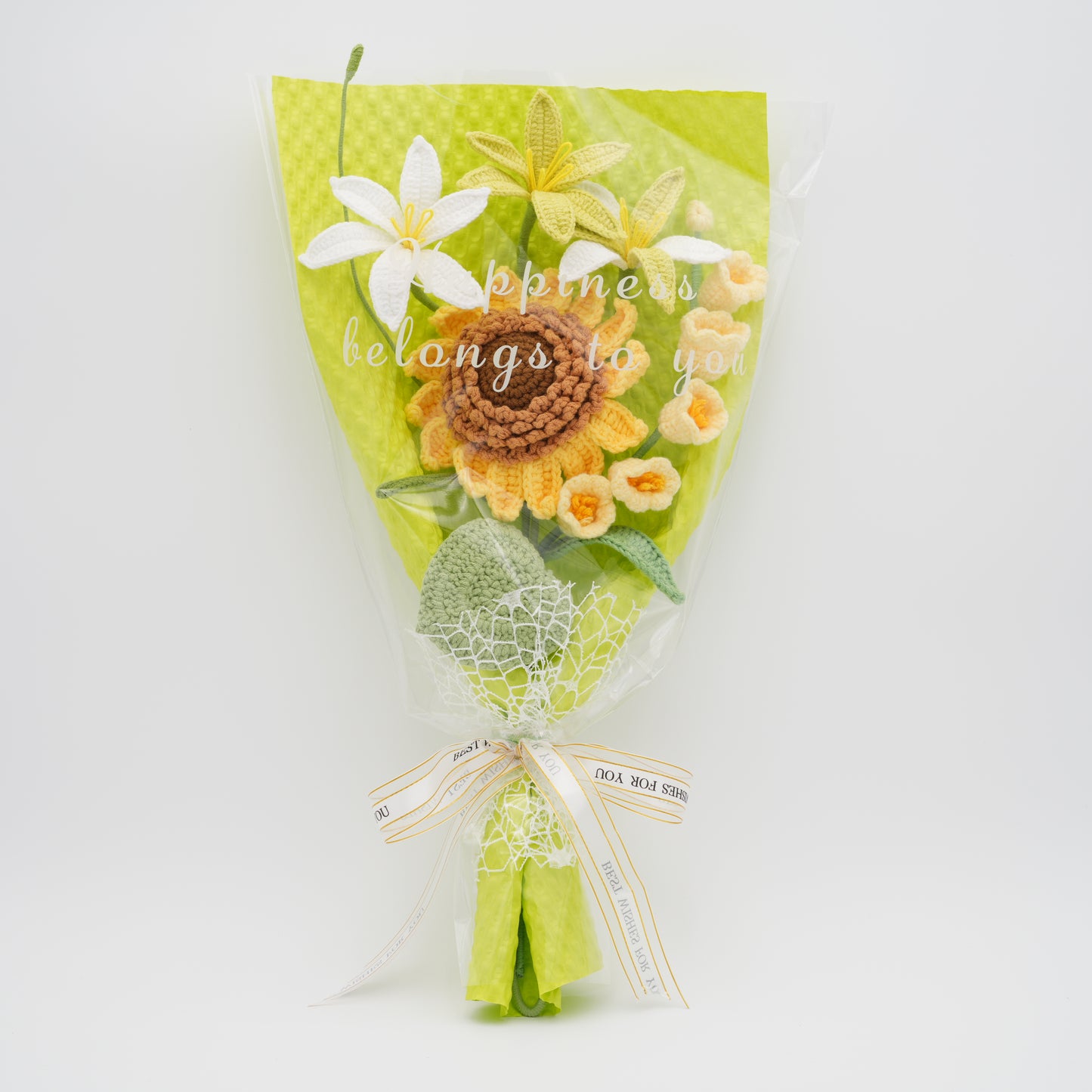 Crochet Flower Bouquet, 100% Handmade | Sunflower