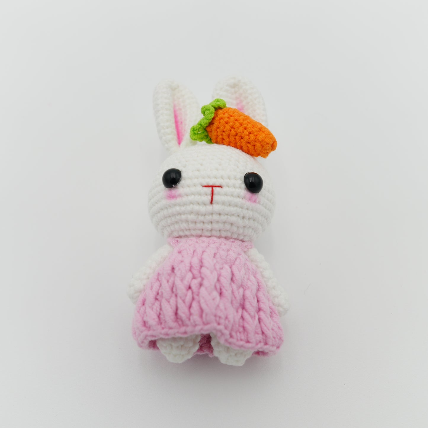 Handmade Crochet Bunny, Hand-Knitted with Cotton Yarn