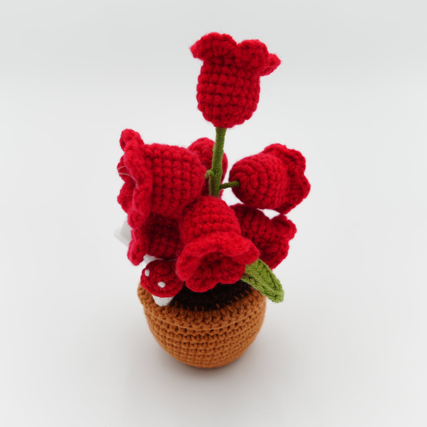 Crochet Potted Flowers with Light