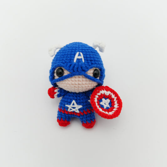 Handmade Crochet Captain America