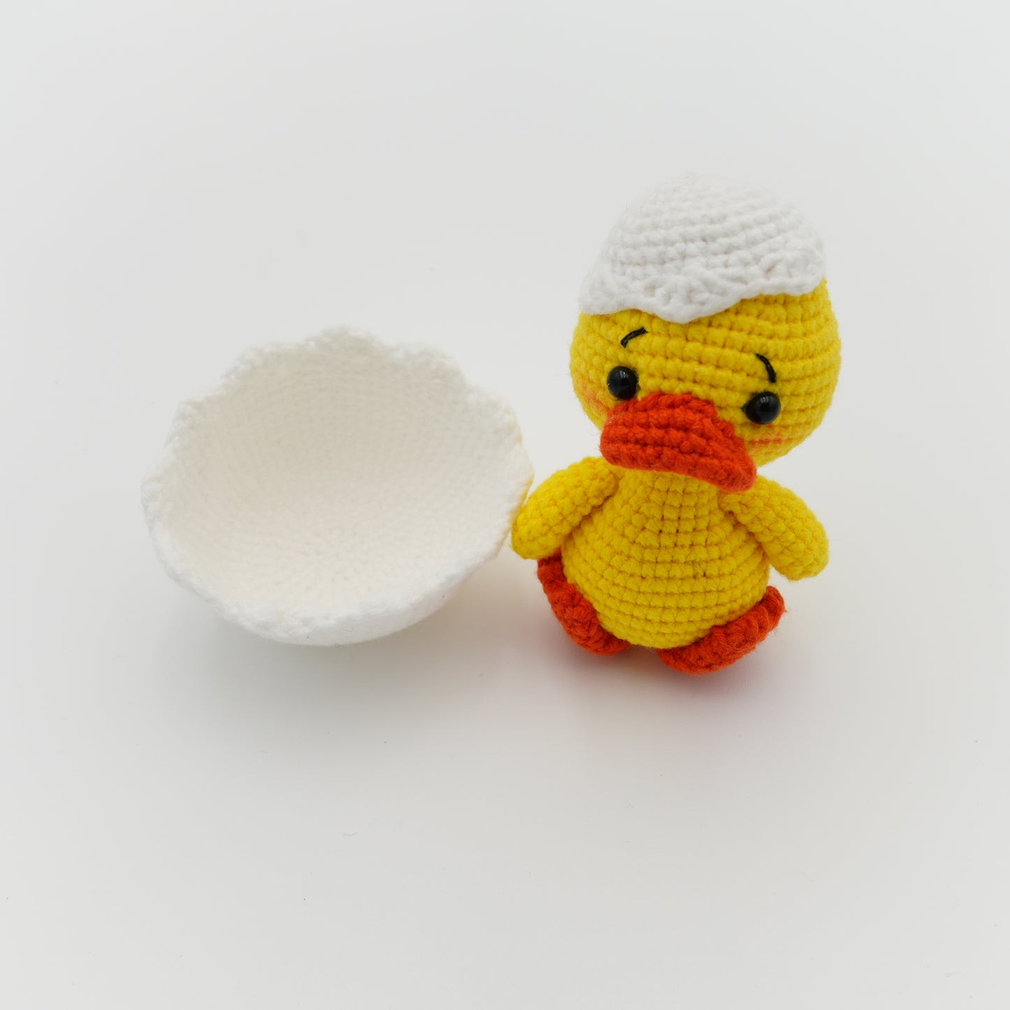 Handmade Crochet Duck with Shell