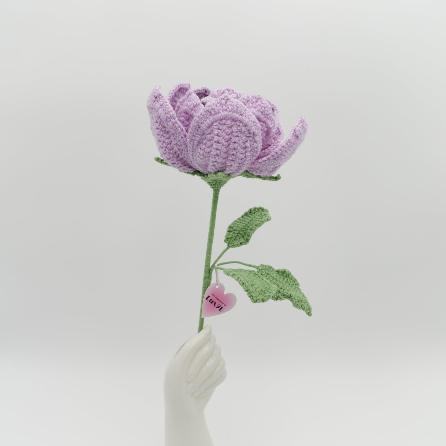 Crochet Flower, 100% Handmade Princess Peony, Hand-Knitted with 100% Cotton