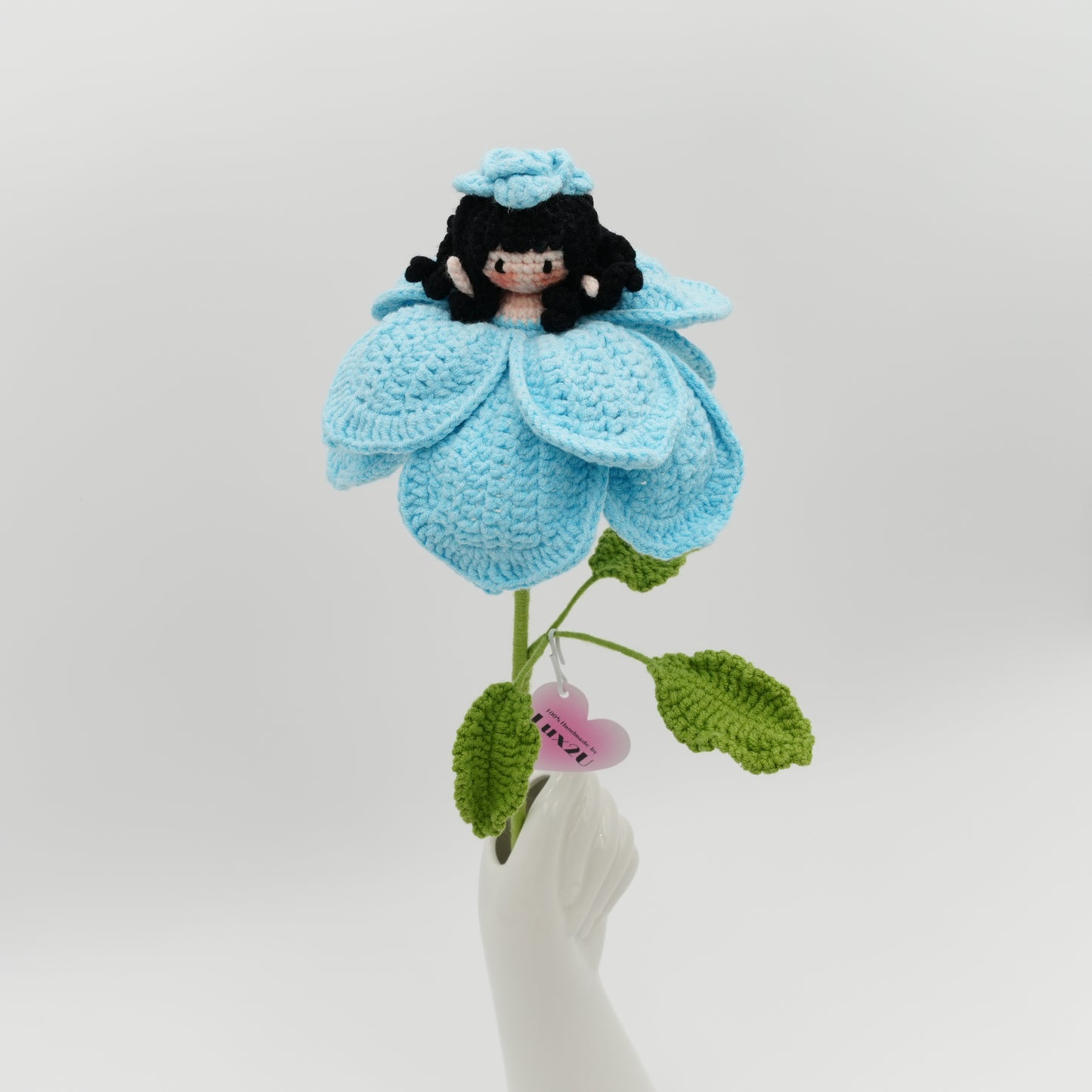 Crochet Flower, 100% Handmade Princess Peony, Hand-Knitted with 100% Cotton