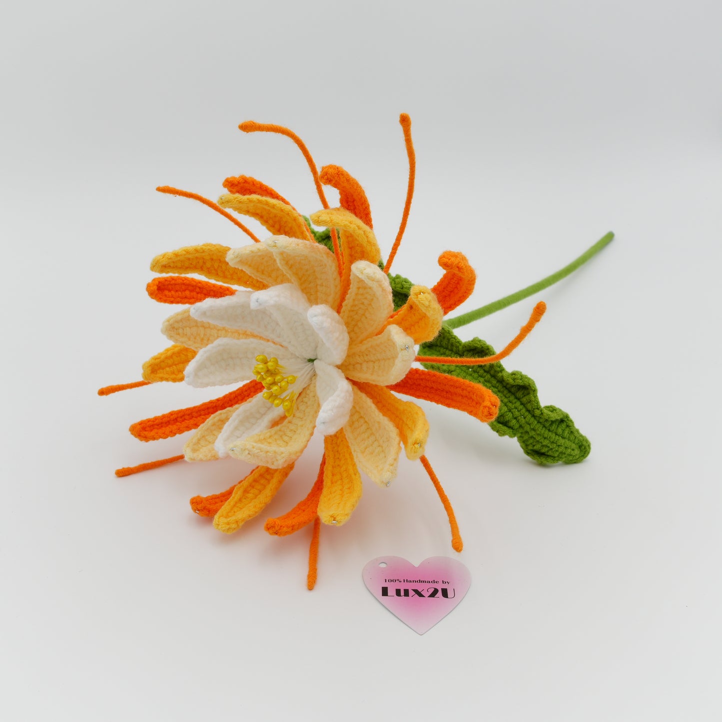 crochet spider lily Crochet Flower, Spider Lily, 100% Handmade, Hand-Knitted with 100% Cot – lux2u.art
