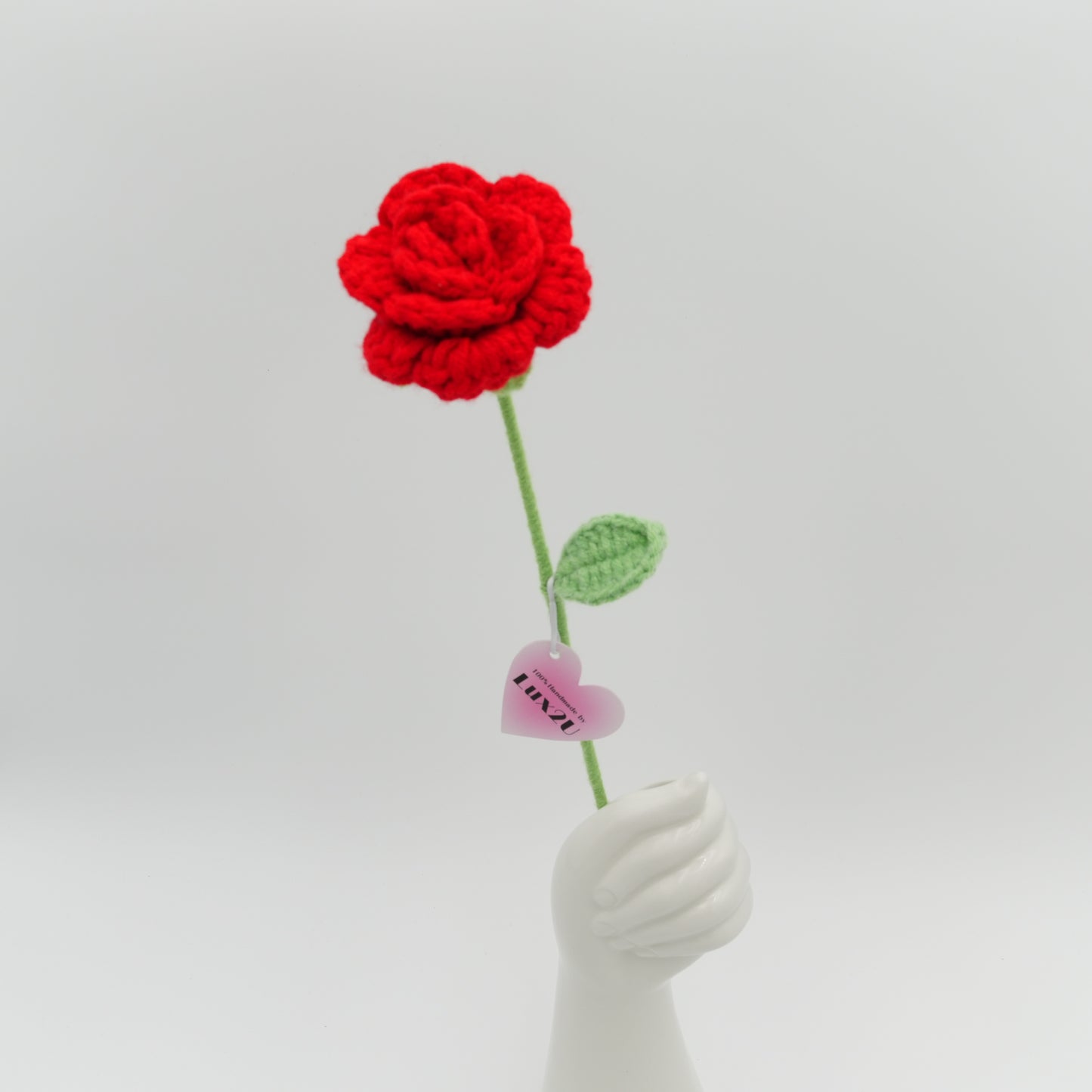 Crochet Flower, Mini Rose, 100% Handmade, Hand-Knitted with 100% Cotton