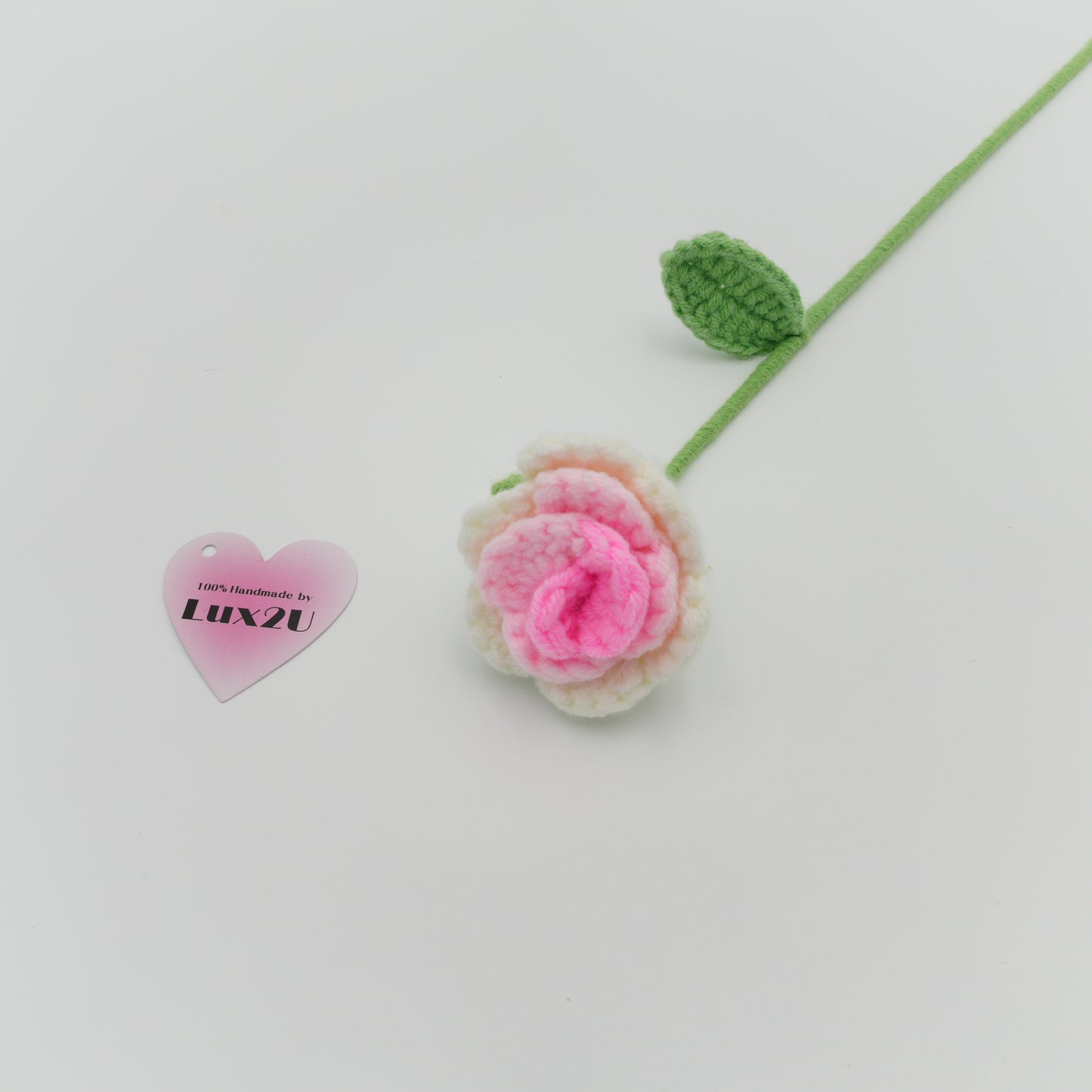 Crochet Flower, Mini Rose, 100% Handmade, Hand-Knitted with 100% Cotton