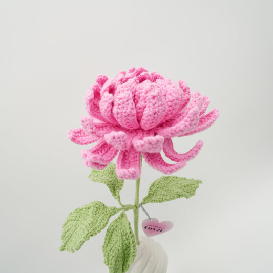 Crochet Flower, Dahlia Pinnata, 100% Handmade, Hand-Knitted with 100% Cotton