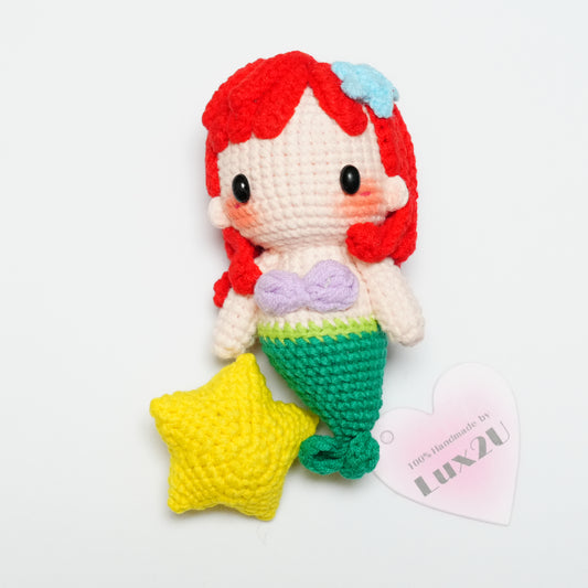 Handmade Crochet Princess / Mermaid with Star