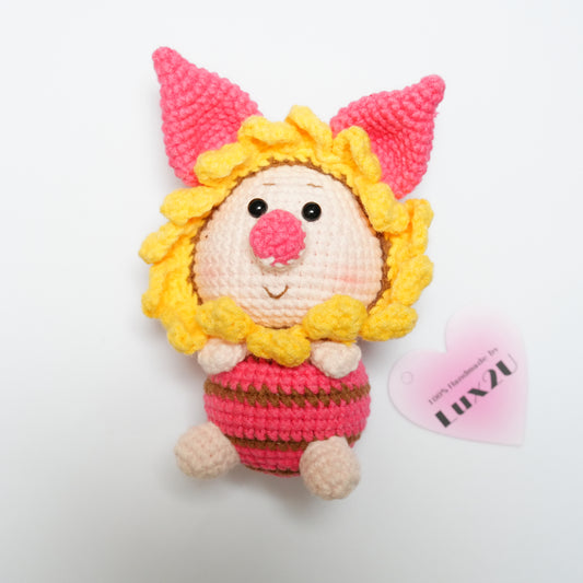 Handmade Crochet Piglet (Winnie Pooh's Friend)