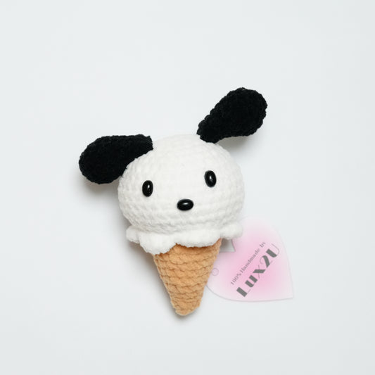 Handmade Crochet Ice Cream with Animal Head