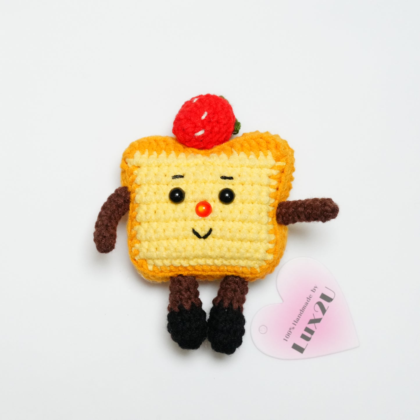 Handmade Crochet Toy Bread with Arms and Legs