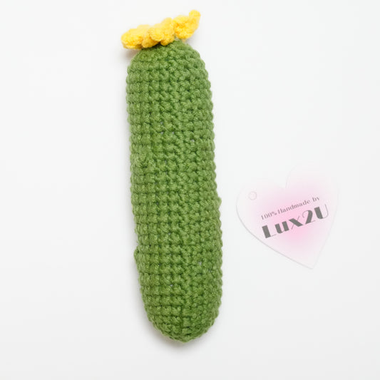 Handmade Crochet Cucumber