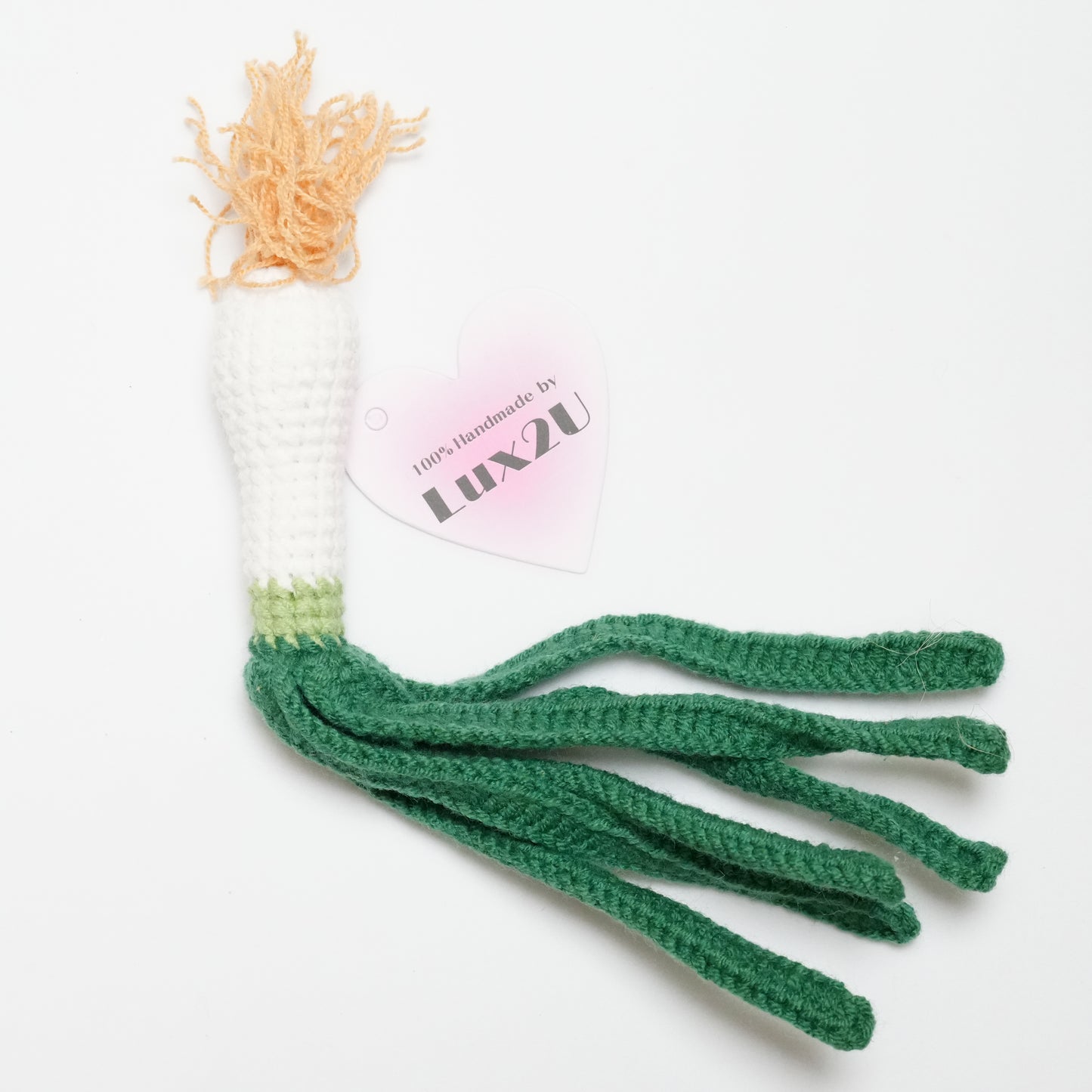 Handmade Crochet Green Onion