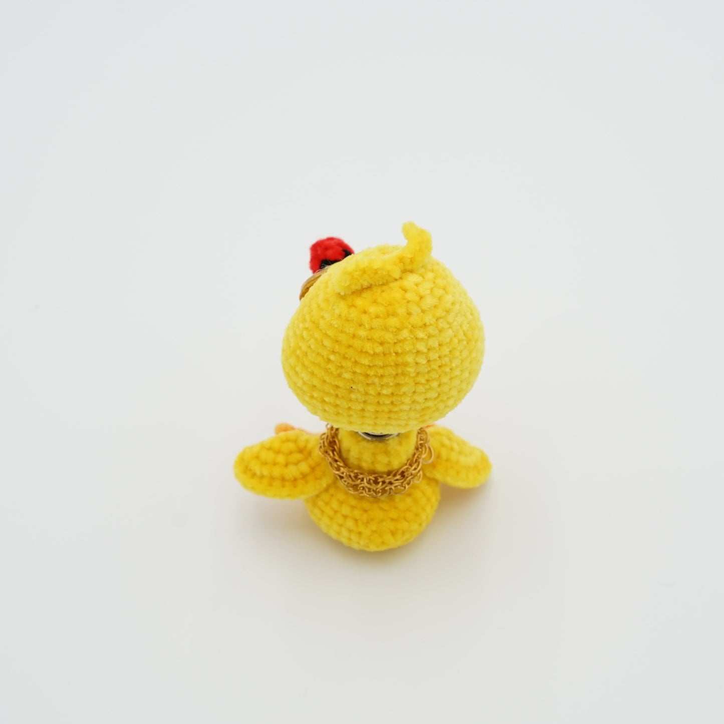 Handmade Crochet Duck with Sunglasses Cigar and Necklace, Hand-Knitted with Cotton Yarn