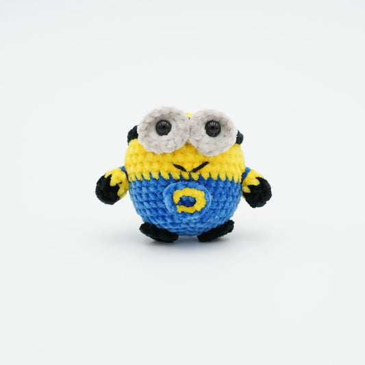 Handmade Crochet Small Minion Bob, Hand-Knitted with Cotton Yarn