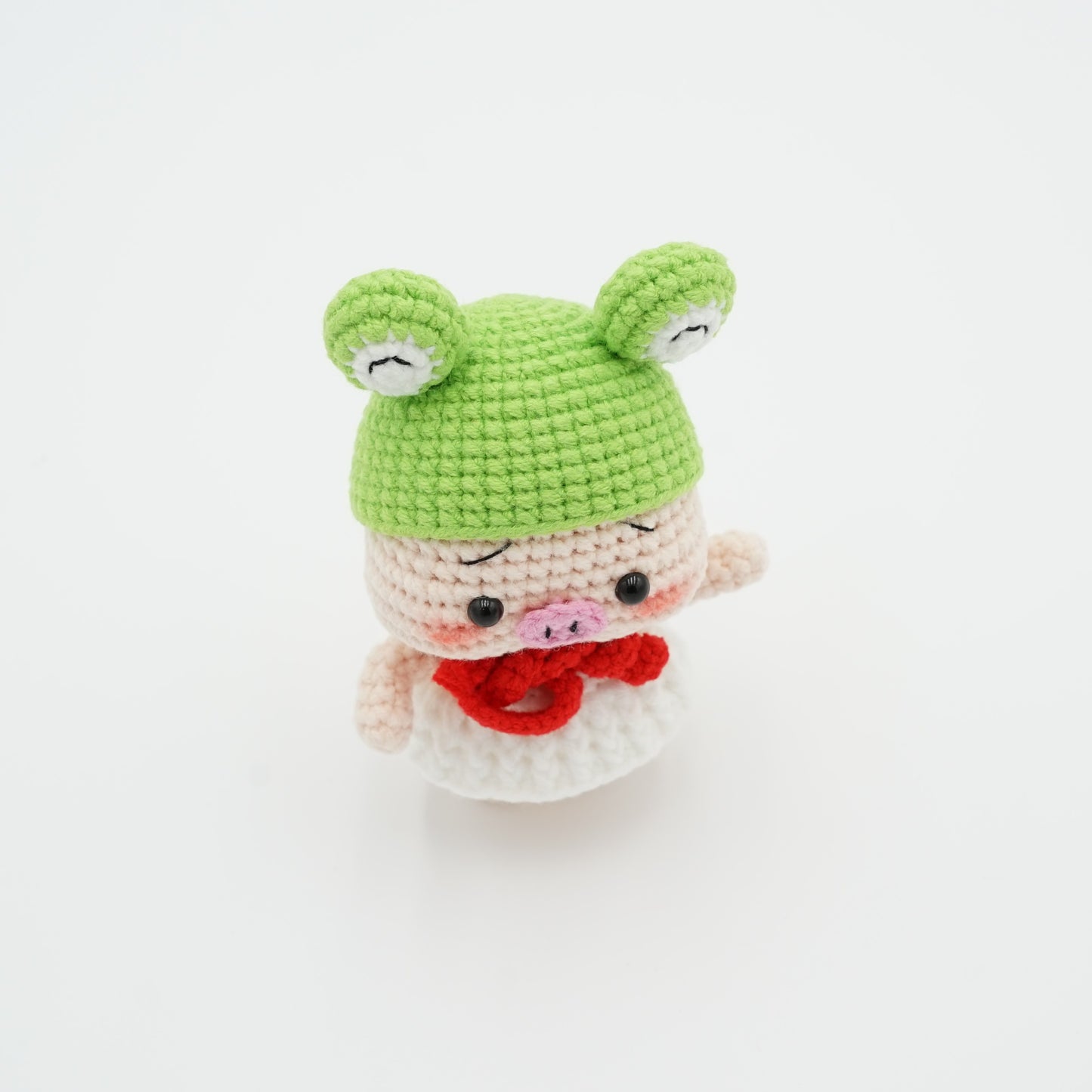 Handmade Crochet Piggy, Hand-Knitted with Cotton Yarn