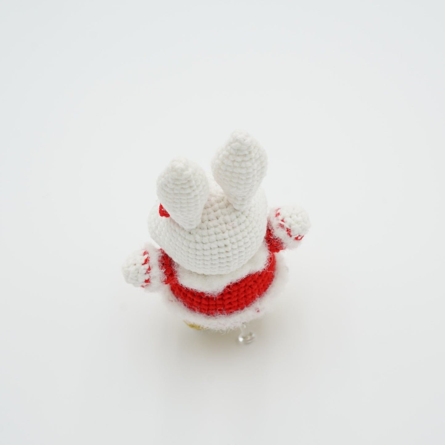 Handmade Crochet New Year Bunny, Hand-Knitted with Cotton Yarn